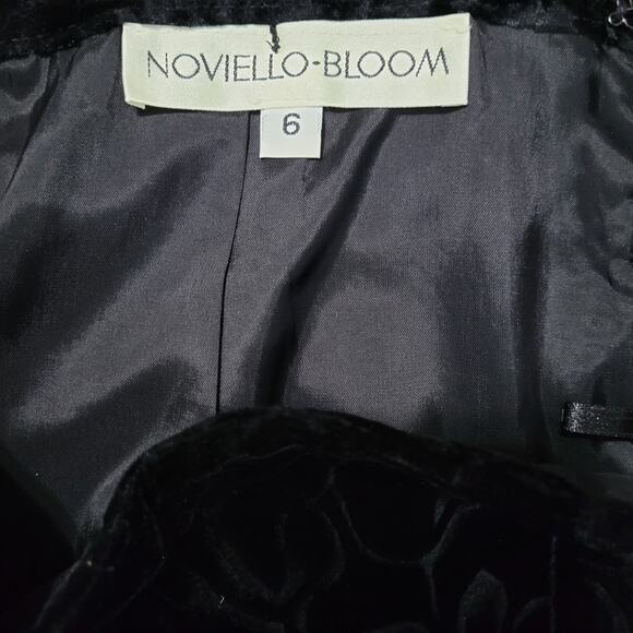 Noviello-Bloom floral velvet ruffle trim skirt set size 6 whimsigoth career USA - Picture 14 of 16